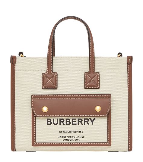 saks Burberry mini tote